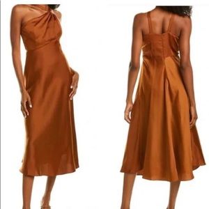 Just Taylor Orange one-shoulder Dress 💛